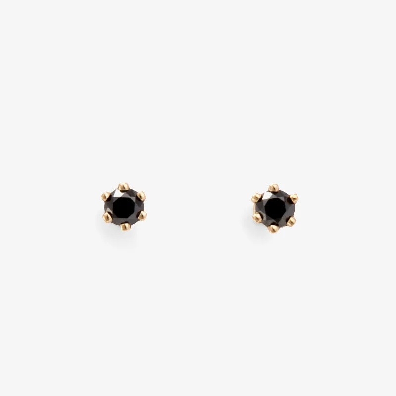 Eco-Friendly Sustainable Jewelry For Conscious Buyers Trend Forward Threads Baby Black Diamond Studs | E1901BK Eco-Friendly Sustainable Jewelry For Conscious Buyers Trend Forward Threads Baby Black Diamond Studs | E1901BK