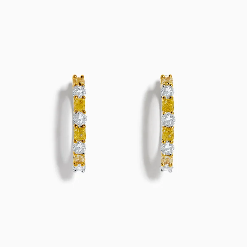 Discounted Jewelry For A Glamorous Look Budget-Friendly Fashion Canare 18K Two Tone White and Yellow Diamond Earrings Discounted Jewelry For A Glamorous Look Budget-Friendly Fashion Canare 18K Two Tone White and Yellow Diamond Earrings