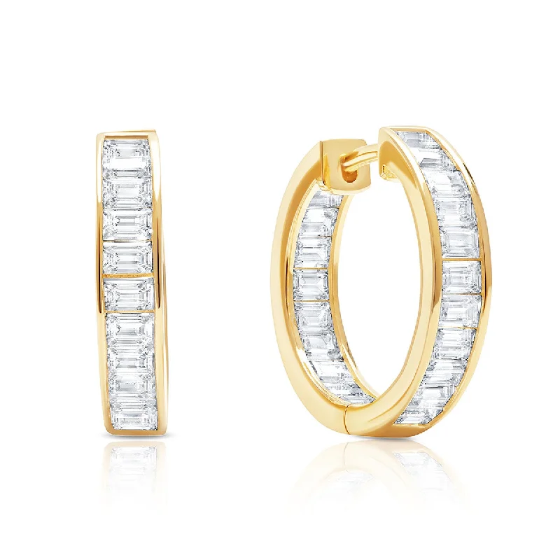 Trending Jewelry Styles Now At Limited-Time Discounts Seasonal Trends Crislu 18KT Yellow Gold Plated Sterling Silver Baguette Cubic Zirconia Hoop Earrings Trending Jewelry Styles Now At Limited-Time Discounts Seasonal Trends Crislu 18KT Yellow Gold Plated Sterling Silver Baguette Cubic Zirconia Hoop Earrings