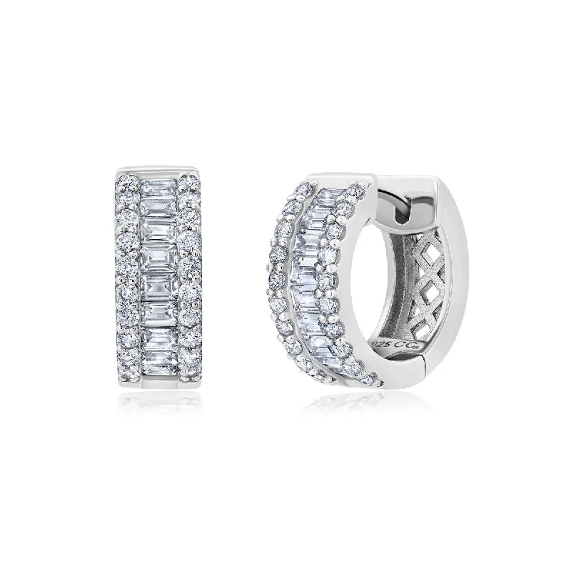 Seasonal Jewelry Deals – Elevate Your Style Stylish Statements Crislu Platinum Plated Sterling Silver and Cubic Zirconia Huggie Earrings Seasonal Jewelry Deals – Elevate Your Style Stylish Statements Crislu Platinum Plated Sterling Silver and Cubic Zirconia Huggie Earrings
