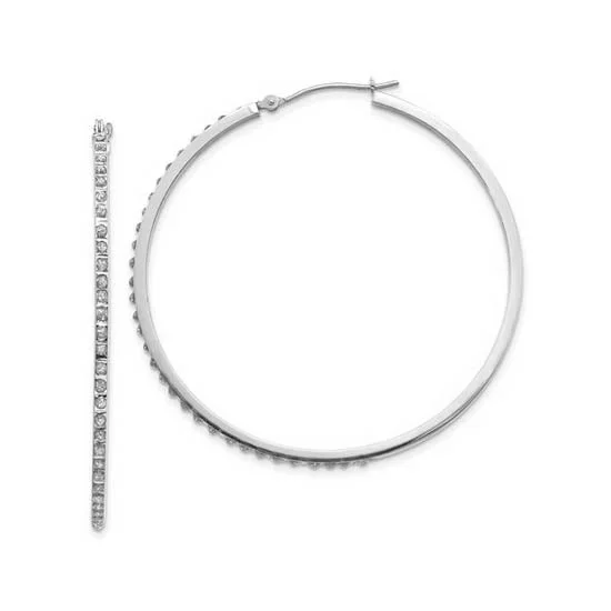 Holiday Jewelry Sale – Perfect Gifts At The Best Prices Flash Sale Now Diamond Fascination 14KT White Gold 40MM Diamond Accent Hoop Earrings Holiday Jewelry Sale – Perfect Gifts At The Best Prices Flash Sale Now Diamond Fascination 14KT White Gold 40MM Diamond Accent Hoop Earrings