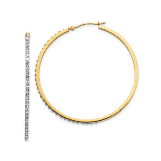 Special Offers On Handcrafted And Designer Jewelry Huge Discounts This Week Diamond Fascination 14KT Yellow Gold 40MM Diamond Accent Hoop Earrings Special Offers On Handcrafted And Designer Jewelry Huge Discounts This Week Diamond Fascination 14KT Yellow Gold 40MM Diamond Accent Hoop Earrings