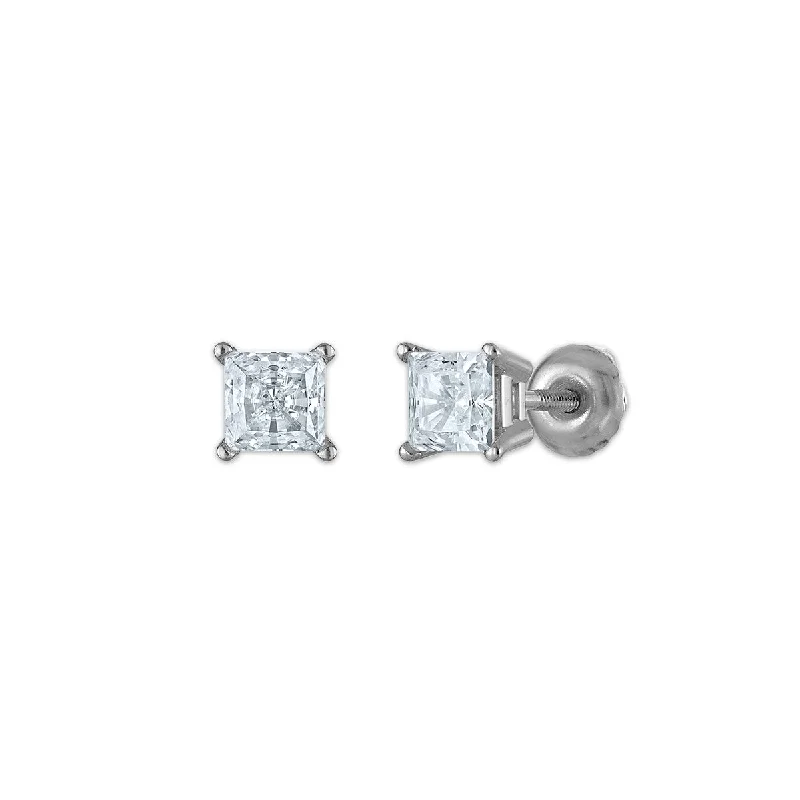 Don't Miss Our Biggest Jewelry Sale Of The Season Timeless Style Promotions EcoLove 1/2 CTW Lab Grown Diamond Stud Princess Cut Earrings in 10KT White Gold Don't Miss Our Biggest Jewelry Sale Of The Season Timeless Style Promotions EcoLove 1/2 CTW Lab Grown Diamond Stud Princess Cut Earrings in 10KT White Gold