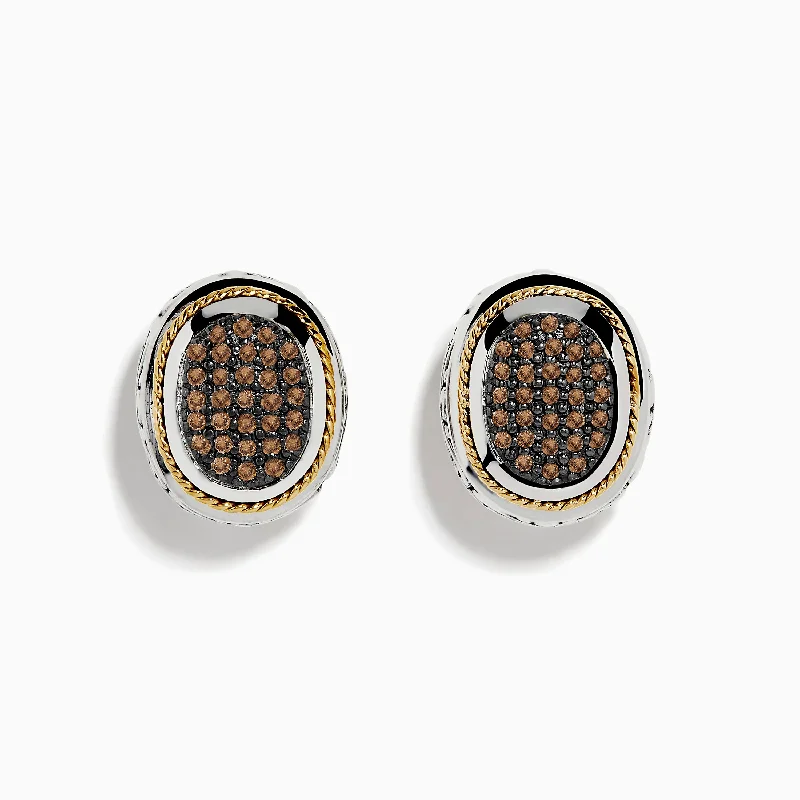 Affordable Glamour – Premium Jewelry For Less Massive Selection Sale Espresso 925 Sterling Silver and 18K Yellow Gold Espresso Diamond Earrings Affordable Glamour – Premium Jewelry For Less Massive Selection Sale Espresso 925 Sterling Silver and 18K Yellow Gold Espresso Diamond Earrings