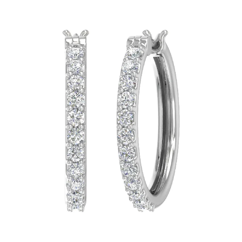 Your Dream Jewelry At Dream Prices – Shop Now Seasonal Clearance Gold Prong Set Diamond Hoop Earrings (1 Carat) - IGI Certified Your Dream Jewelry At Dream Prices – Shop Now Seasonal Clearance Gold Prong Set Diamond Hoop Earrings (1 Carat) - IGI Certified