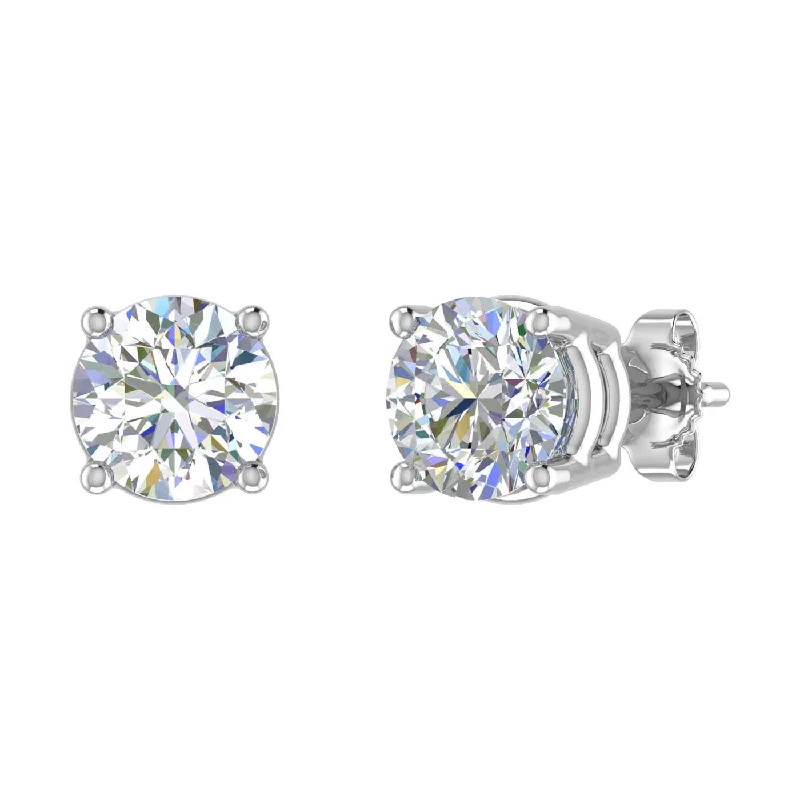Stunning Statement Jewelry, Unbeatable Discounts Unbeatable Prices Gold Round-Cut Diamond Stud Earring (2 Carats) - IGI Certified Stunning Statement Jewelry, Unbeatable Discounts Unbeatable Prices Gold Round-Cut Diamond Stud Earring (2 Carats) - IGI Certified