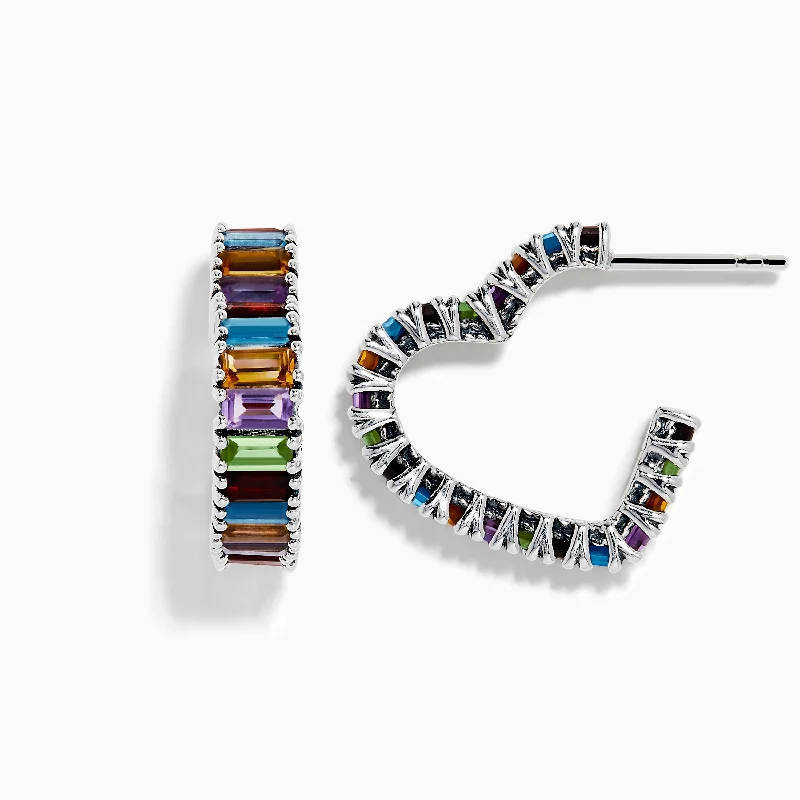 Bold And Beautiful Jewelry Now At Irresistible Prices Budget Friendly Mosaic 925 Sterling Silver Multi Color Gemstone Heart Earrings Bold And Beautiful Jewelry Now At Irresistible Prices Budget Friendly Mosaic 925 Sterling Silver Multi Color Gemstone Heart Earrings