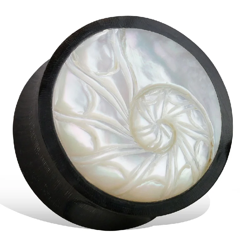 Buy More, Save More On Stunning Jewelry Designs Ride The Style Wave <span>EXPH-120<span>: </span></span>Nautilus Shell Plugs - Horn Buy More, Save More On Stunning Jewelry Designs Ride The Style Wave <span>EXPH-120<span>: </span></span>Nautilus Shell Plugs - Horn