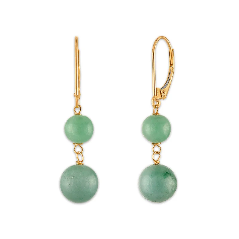 Trending Jewelry Now At Unbeatable Prices Hurry Before It'S Gone Round Jade Drop & Dangle Earrings in 14KT Yellow Gold Trending Jewelry Now At Unbeatable Prices Hurry Before It'S Gone Round Jade Drop & Dangle Earrings in 14KT Yellow Gold