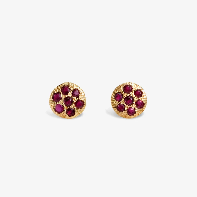 Buy More, Save More On Stunning Jewelry Pieces Chic Trends Unveiled Ruby Disc Studs | E0714R Buy More, Save More On Stunning Jewelry Pieces Chic Trends Unveiled Ruby Disc Studs | E0714R