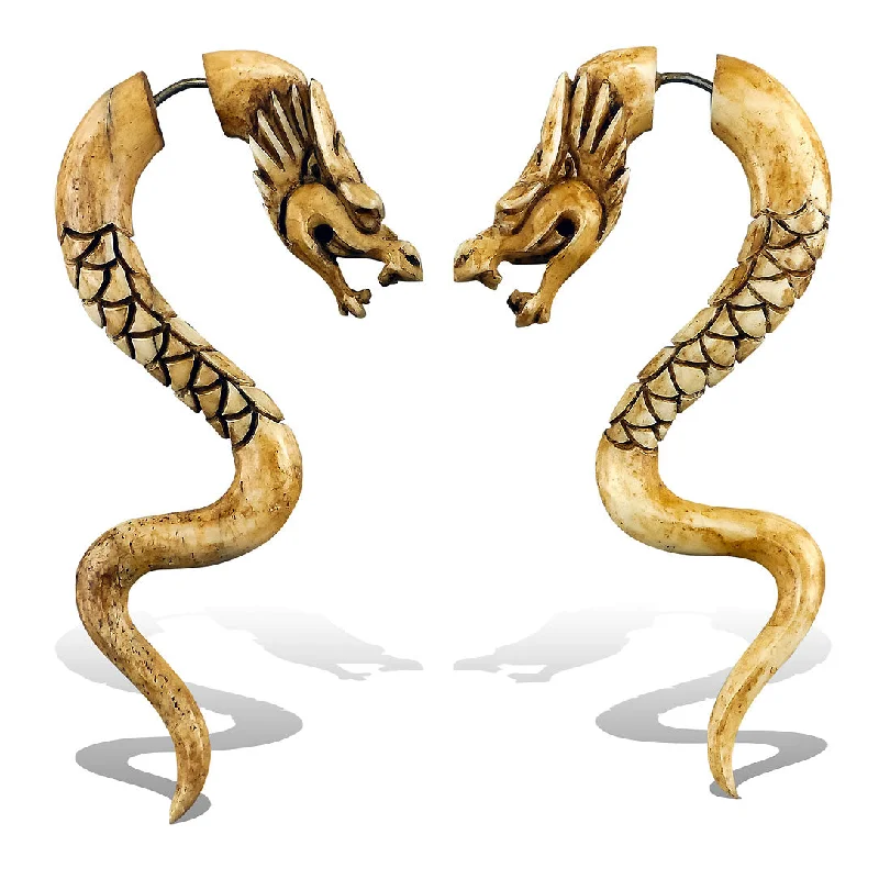 Limited Stock On Premium Jewelry At Low Prices Chic Trend Collection <span>EFB-104<span>: </span></span>Dragons - Bone