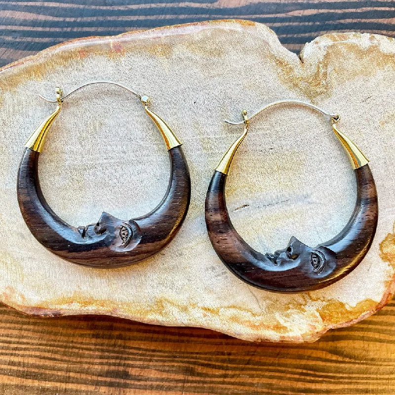 Affordable Luxury Jewelry – Style At A Great Price Summer Deals <span>ESW-261<span>: </span></span>Moon Hoops - Wood Affordable Luxury Jewelry – Style At A Great Price Summer Deals <span>ESW-261<span>: </span></span>Moon Hoops - Wood