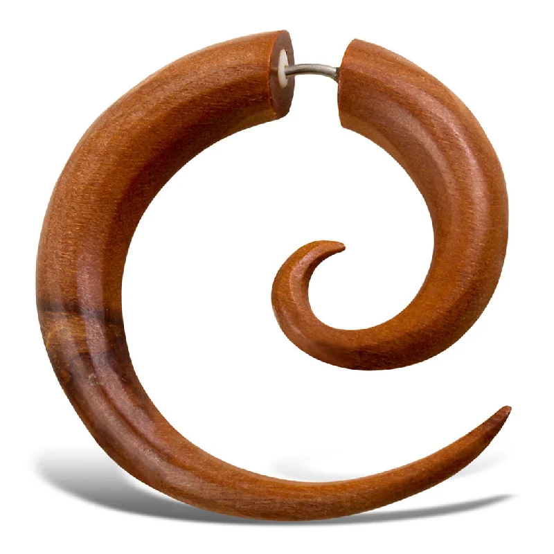 Everyday Jewelry Essentials Now On Sale Huge Price Cut <span>EFW-001<span>: </span></span>Spirals - Tan Sabo Wood Everyday Jewelry Essentials Now On Sale Huge Price Cut <span>EFW-001<span>: </span></span>Spirals - Tan Sabo Wood