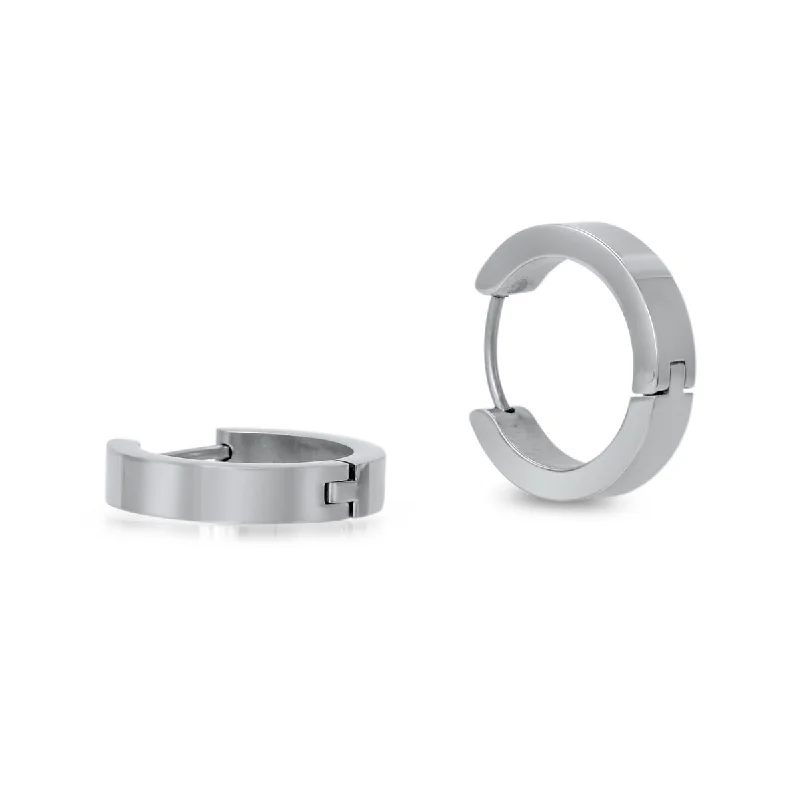 Personalized Engraved Jewelry For Meaningful Gifts Flash Sale Starts Stainless Steel 4X14MM Huggie Earrings Personalized Engraved Jewelry For Meaningful Gifts Flash Sale Starts Stainless Steel 4X14MM Huggie Earrings