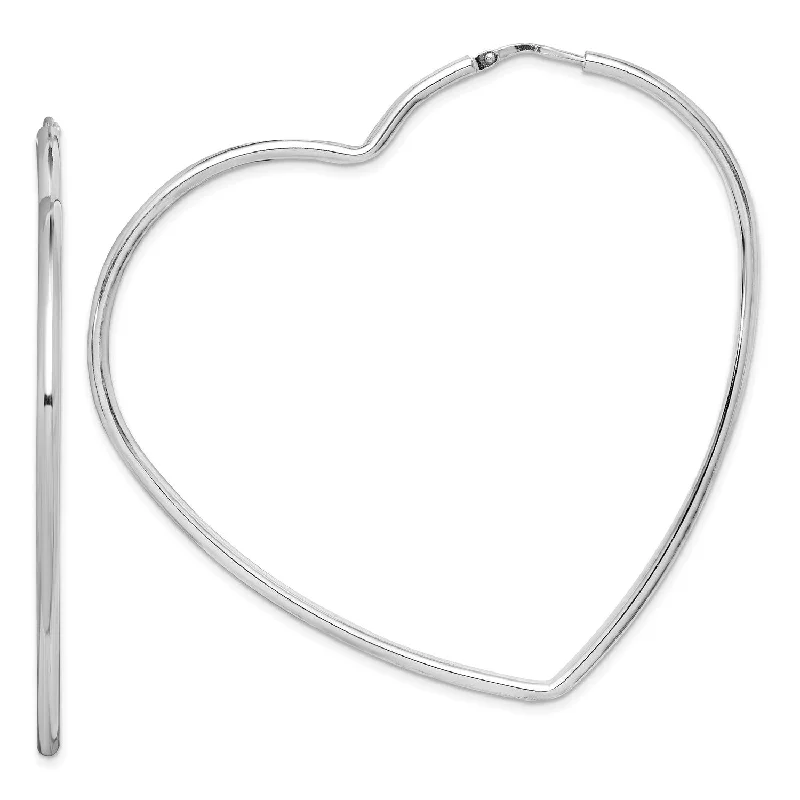 Jewelry Clearance Event – Stock Up Before It's Over Shop Sale Items Sterling Silver 2X60MM Heart Hoop Earrings Jewelry Clearance Event – Stock Up Before It's Over Shop Sale Items Sterling Silver 2X60MM Heart Hoop Earrings