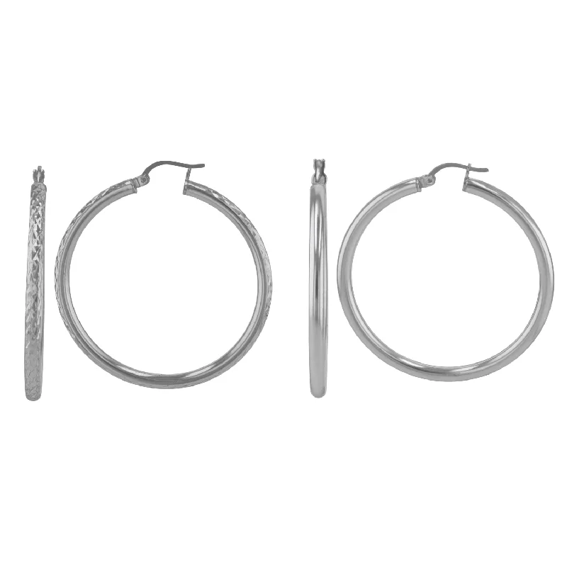 Get The Best Deals On Timeless Jewelry Pieces Hot Items Sterling Silver 3x45MM 2-Pair Hoop Earrings Get The Best Deals On Timeless Jewelry Pieces Hot Items Sterling Silver 3x45MM 2-Pair Hoop Earrings