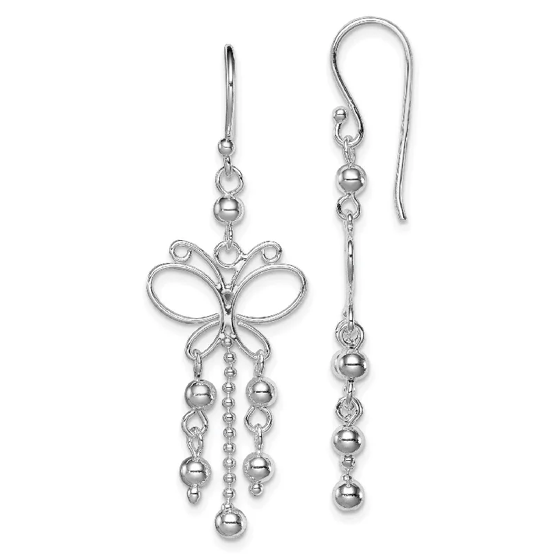 Fashion-Forward Jewelry At Incredible Prices Style Upgrade Sterling Silver 44X14MM Drop & Dangle Butterfly Earrings Fashion-Forward Jewelry At Incredible Prices Style Upgrade Sterling Silver 44X14MM Drop & Dangle Butterfly Earrings