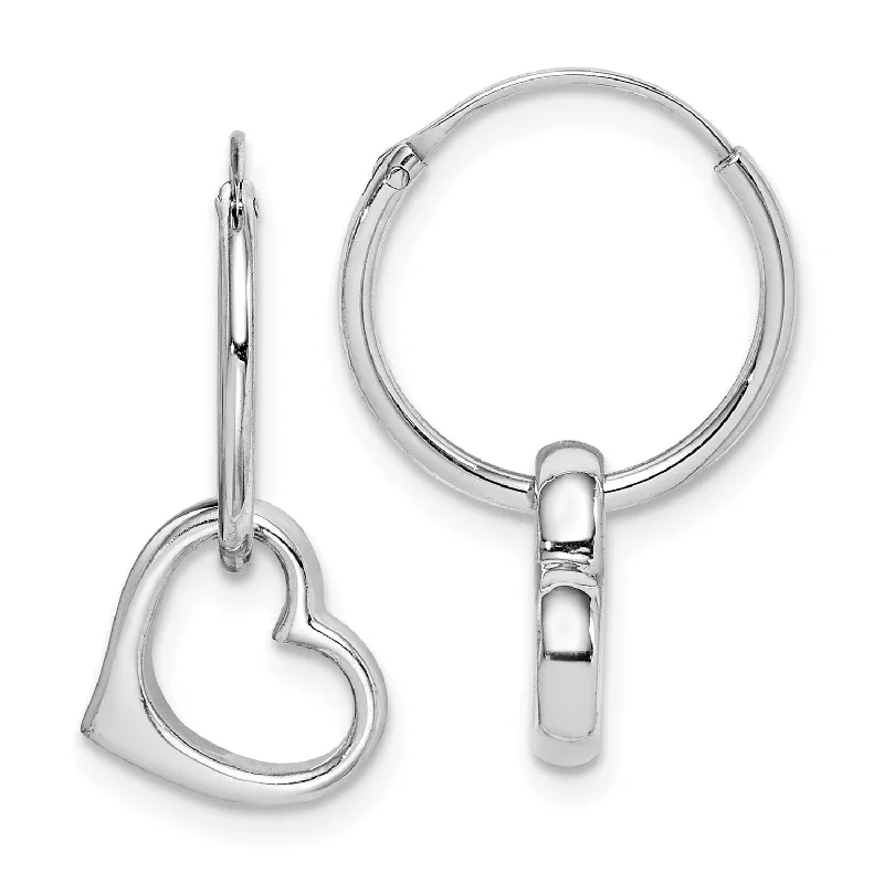 High-Quality Jewelry At A Fraction Of The Cost Affordable Trendy Fashion Sterling Silver Heart Hoop Earrings High-Quality Jewelry At A Fraction Of The Cost Affordable Trendy Fashion Sterling Silver Heart Hoop Earrings