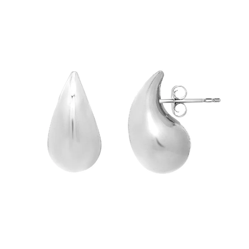 Breathtaking Jewelry, Breathtaking Prices Relaxed Style Sterling Silver Puffed Teardrop Earrings Breathtaking Jewelry, Breathtaking Prices Relaxed Style Sterling Silver Puffed Teardrop Earrings