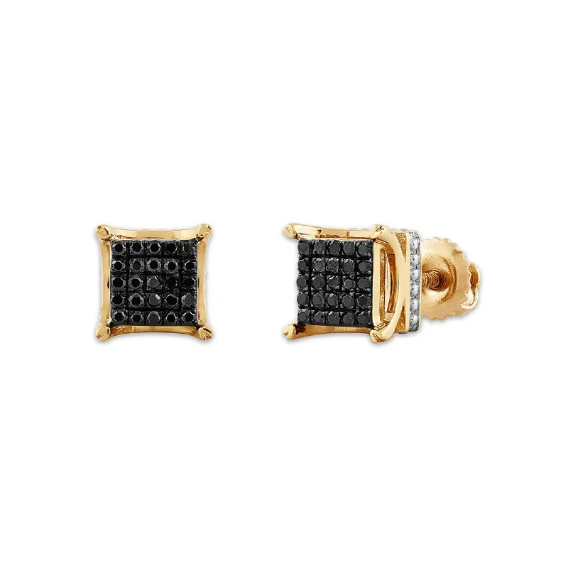 Elegant Jewelry Styles At Budget-Friendly Prices Imeless Style Titan by Adrian Gonzalez 10KT Yellow Gold 1/6 CTW Black Diamond Square Cluster Earrings Elegant Jewelry Styles At Budget-Friendly Prices Imeless Style Titan by Adrian Gonzalez 10KT Yellow Gold 1/6 CTW Black Diamond Square Cluster Earrings