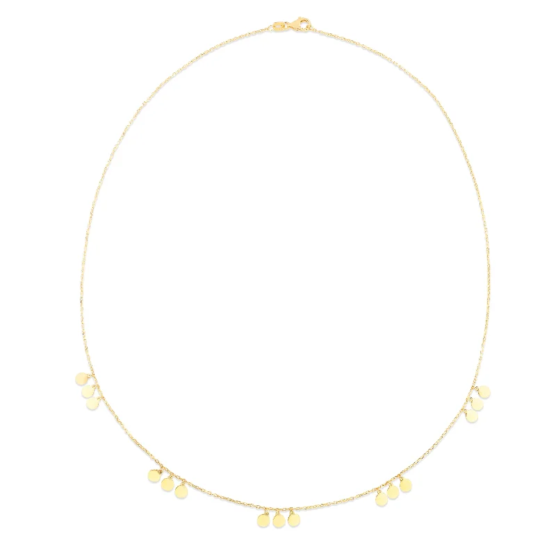 Luxury Meets Affordability – Jewelry Sale Live Now Romantic Fashion Discounts 14K Dangle Disc Necklace Luxury Meets Affordability – Jewelry Sale Live Now Romantic Fashion Discounts 14K Dangle Disc Necklace