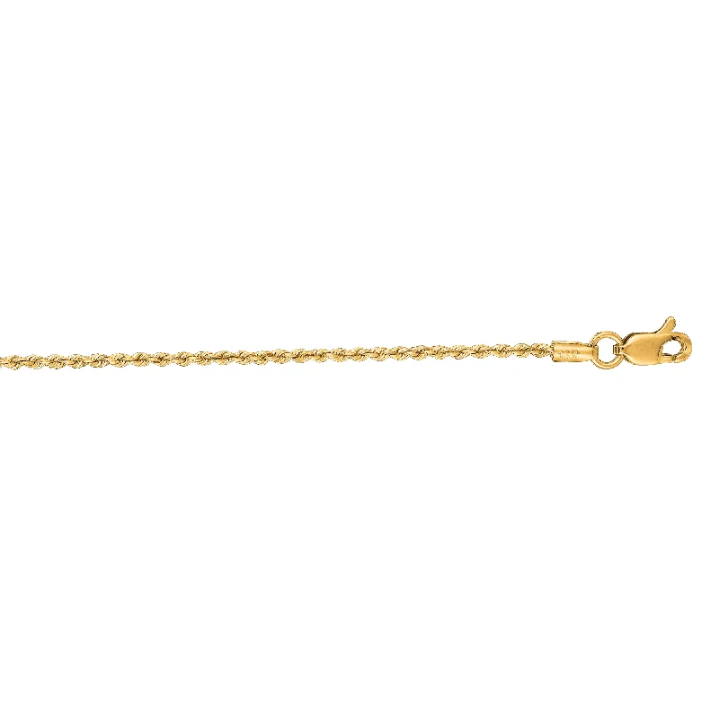 Must-Have Jewelry Pieces At Reduced Prices Seasonal Clearance 14K Gold 1.3mm Rope Chain Must-Have Jewelry Pieces At Reduced Prices Seasonal Clearance 14K Gold 1.3mm Rope Chain