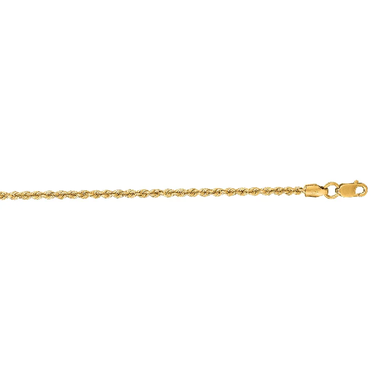 Big Discounts On Elegant Jewelry Collections Special Offer For You 14K Gold 1.8mm Rope Chain