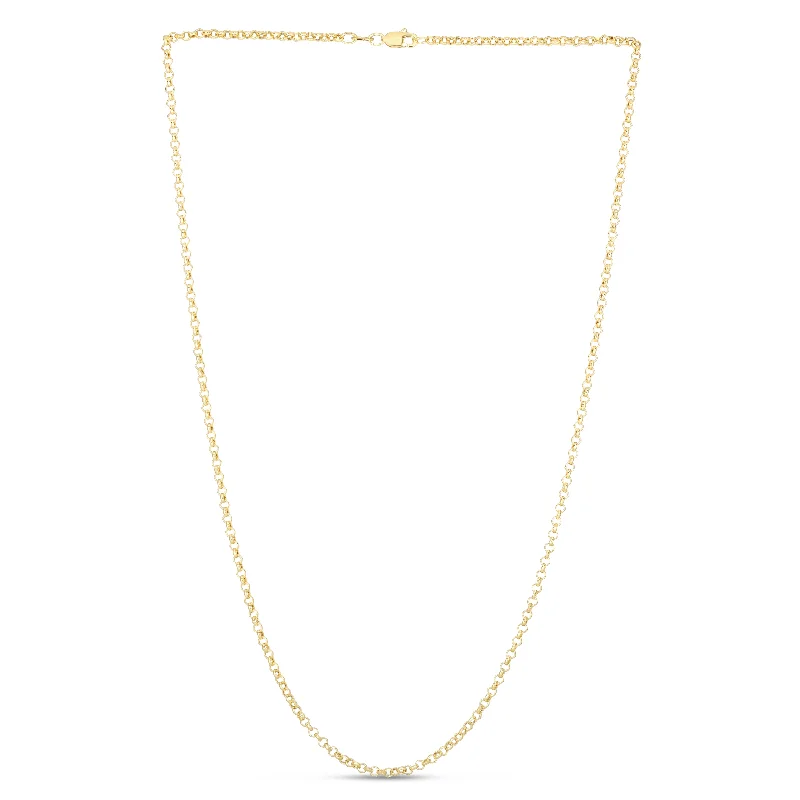 Shop Fine Jewelry With Amazing Deals Effortless Style, Endless Impact 14K Gold 2.5mm Lite Rolo Chain Shop Fine Jewelry With Amazing Deals Effortless Style, Endless Impact 14K Gold 2.5mm Lite Rolo Chain
