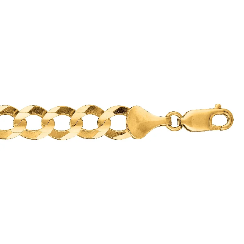 Unmissable Deals On Handmade Jewelry Collections Affordable Trendy Fashion 14K Gold 20"" 8.2mm Comfort Curb Chain