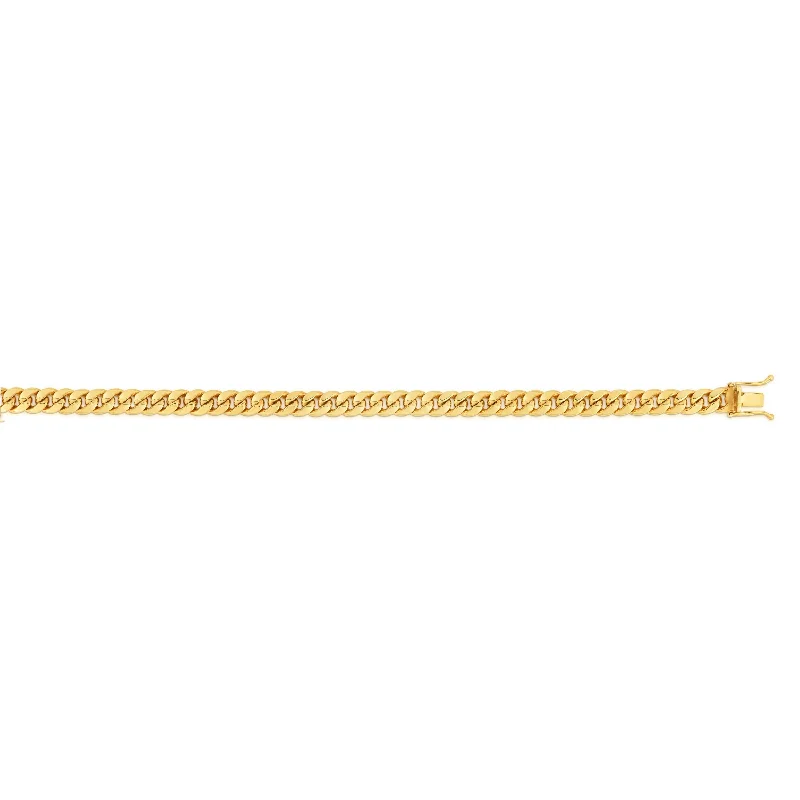 Affordable Gold-Plated Jewelry For Modern Fashion Bold Style Discounts 14K Gold 4.5mm Semi-Solid Miami Cuban Chain Affordable Gold-Plated Jewelry For Modern Fashion Bold Style Discounts 14K Gold 4.5mm Semi-Solid Miami Cuban Chain
