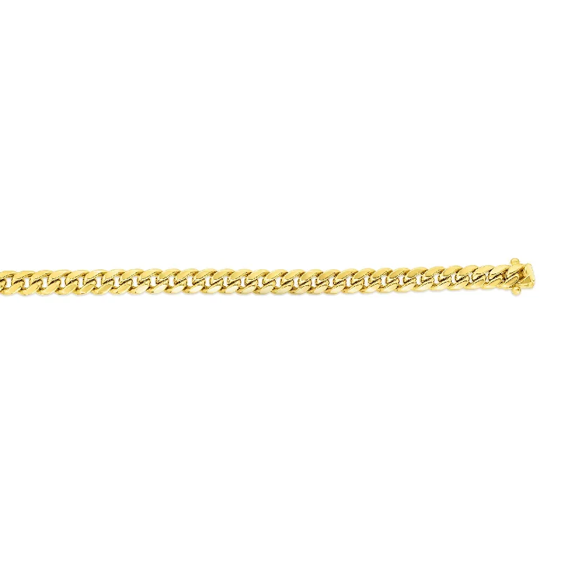 High-Quality Gemstone Jewelry For Special Occasions Glamorous Fashion Offers 14K Gold 5mm Semi-Solid Miami Cuban Chain High-Quality Gemstone Jewelry For Special Occasions Glamorous Fashion Offers 14K Gold 5mm Semi-Solid Miami Cuban Chain