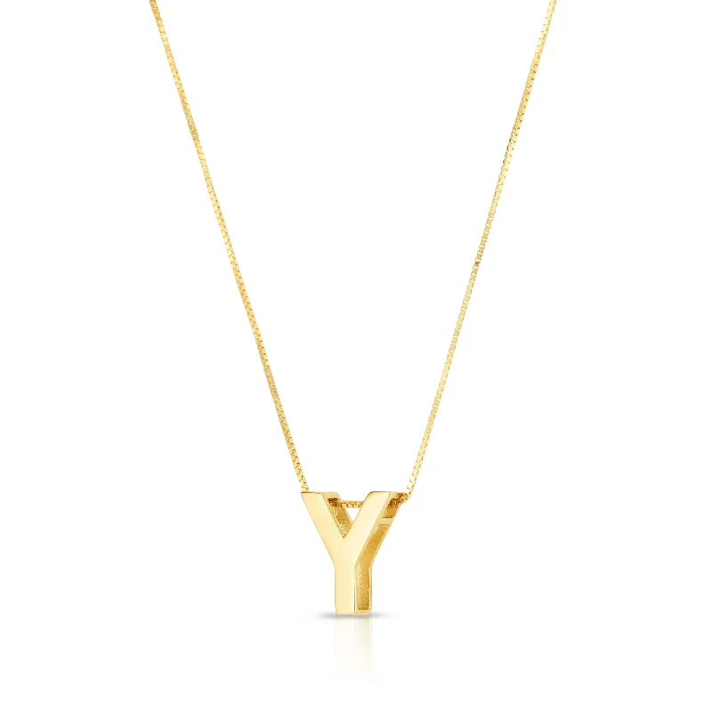 Breathtaking Jewelry, Breathtaking Prices The Latest Fashion Trends 14K Gold Block Letter Initial Y Necklace Breathtaking Jewelry, Breathtaking Prices The Latest Fashion Trends 14K Gold Block Letter Initial Y Necklace