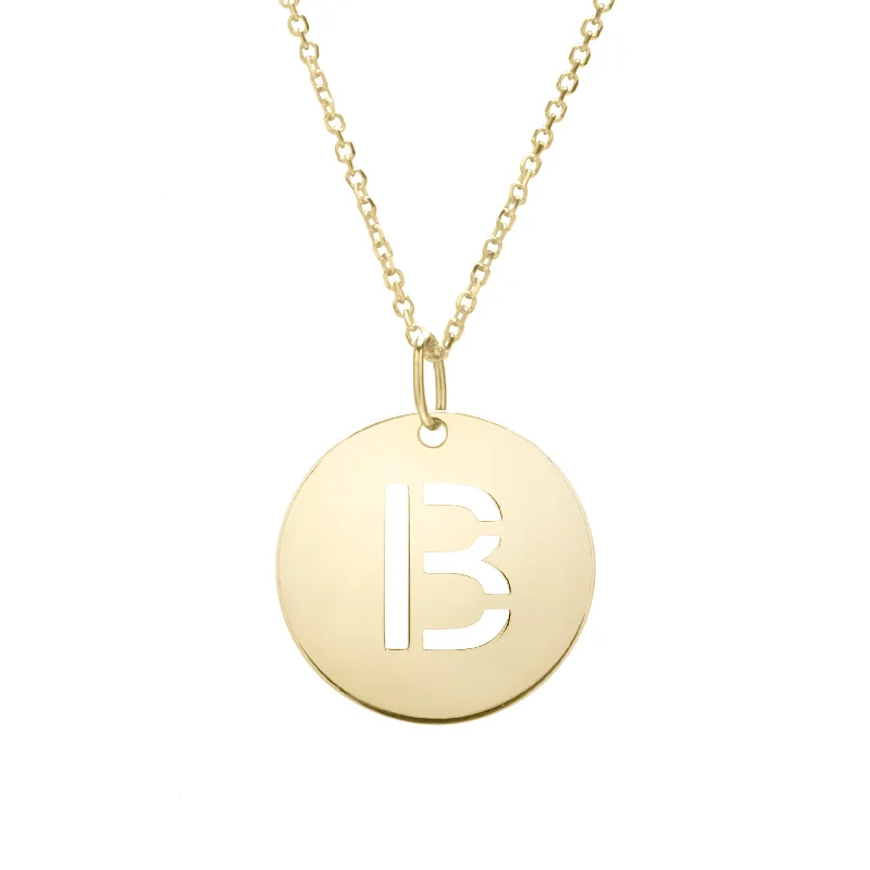 Fine Jewelry, Limited-Time Offers Available The Latest Trends 14K Gold Disc Initial B Necklace Fine Jewelry, Limited-Time Offers Available The Latest Trends 14K Gold Disc Initial B Necklace