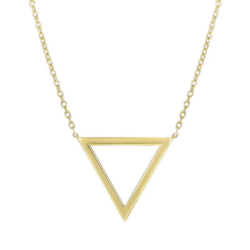 Shine In Style – Shop Jewelry Discounts Today Fashion Sale 14K Gold Polished Triangle Necklace Shine In Style – Shop Jewelry Discounts Today Fashion Sale 14K Gold Polished Triangle Necklace