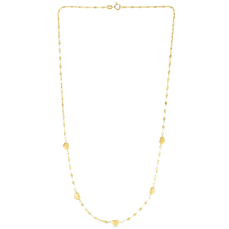 Shop Jewelry That Shines Without The High Price Special Offer 14K Heart Station Necklace Shop Jewelry That Shines Without The High Price Special Offer 14K Heart Station Necklace