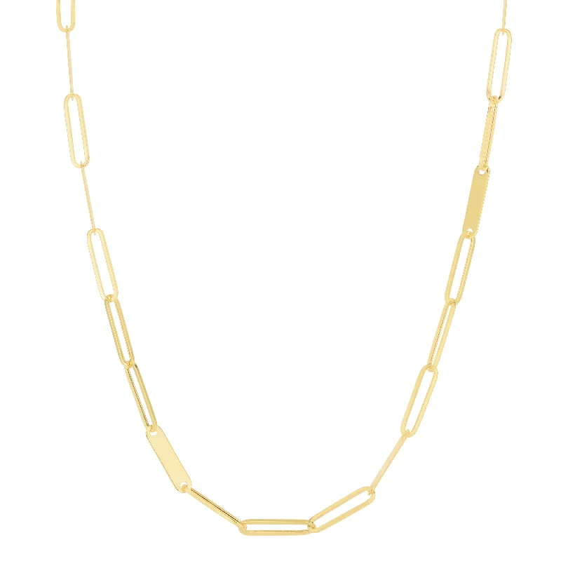 Jewelry Deals That Sparkle – Shop Today Chic Styles 14K Paperclip Bar Fashion Chain Necklace Jewelry Deals That Sparkle – Shop Today Chic Styles 14K Paperclip Bar Fashion Chain Necklace