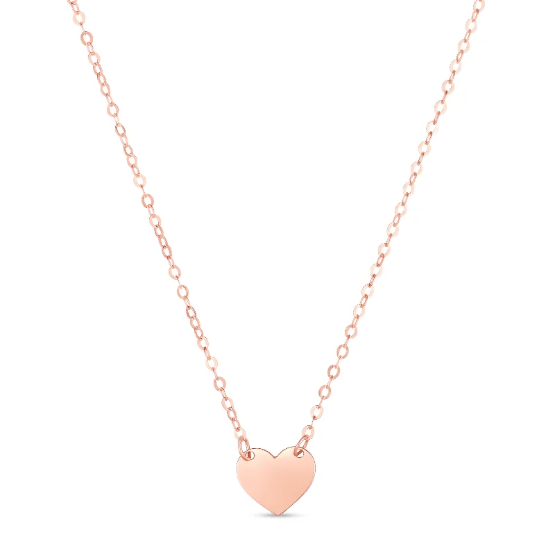 Everyday Jewelry Essentials Now On Sale Luxury Casual Deals 14K Pink Mini Heart Pendant