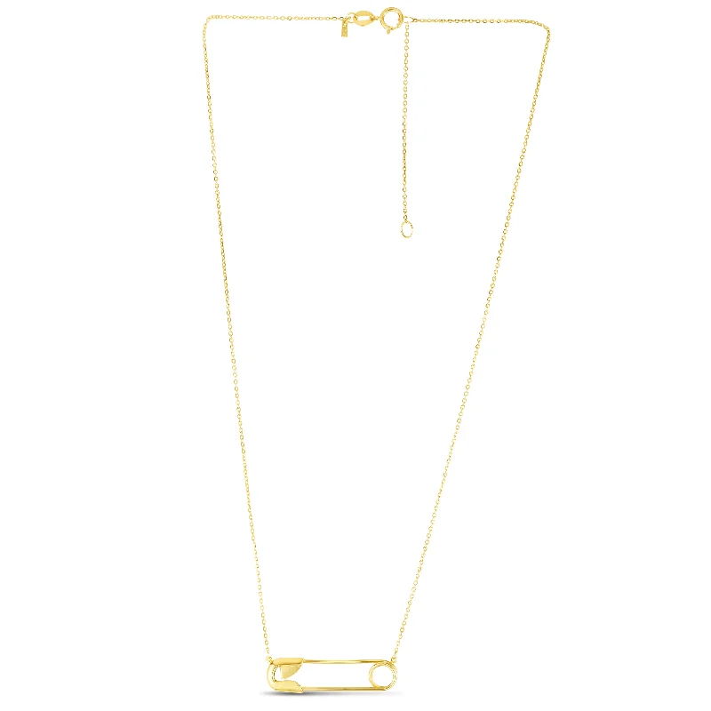 Timeless Elegance Now At Special Discounts Modern Fashion Sale 14K Safety Pin Necklace Timeless Elegance Now At Special Discounts Modern Fashion Sale 14K Safety Pin Necklace