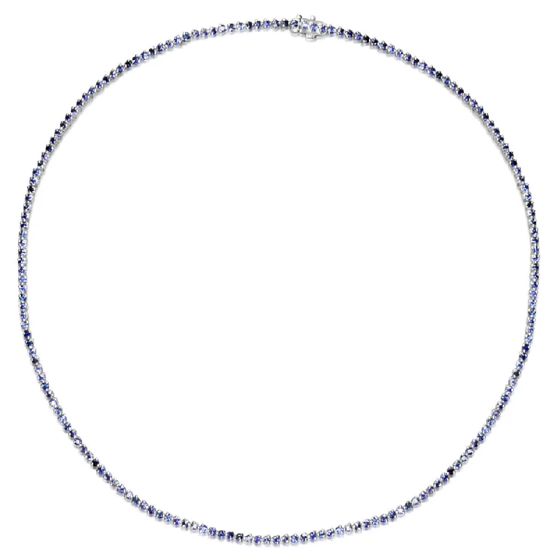 Stunning Statement Jewelry, Unbeatable Discounts Unleash Your Trendy Side 14K White Gold Blue Sapphire Neckpiece Stunning Statement Jewelry, Unbeatable Discounts Unleash Your Trendy Side 14K White Gold Blue Sapphire Neckpiece