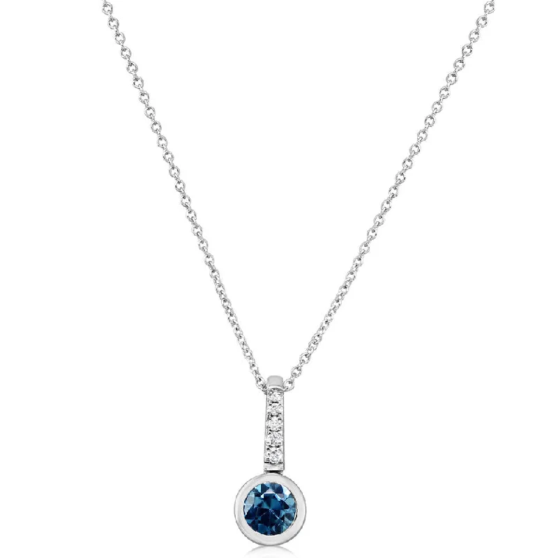 Unmissable Deals On Handmade Jewelry Collections Fresh Styles, Fresh Deals 14K White Gold Blue Zircon/Diamond Pendant Unmissable Deals On Handmade Jewelry Collections Fresh Styles, Fresh Deals 14K White Gold Blue Zircon/Diamond Pendant