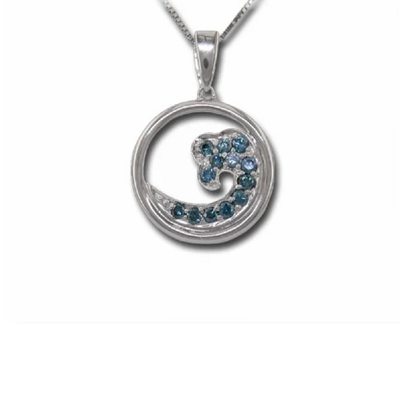 Shop Dazzling Jewelry At The Best Prices Best Sellers 14K White Gold Nature Blue Diamond Wave 15mm Pendant Shop Dazzling Jewelry At The Best Prices Best Sellers 14K White Gold Nature Blue Diamond Wave 15mm Pendant