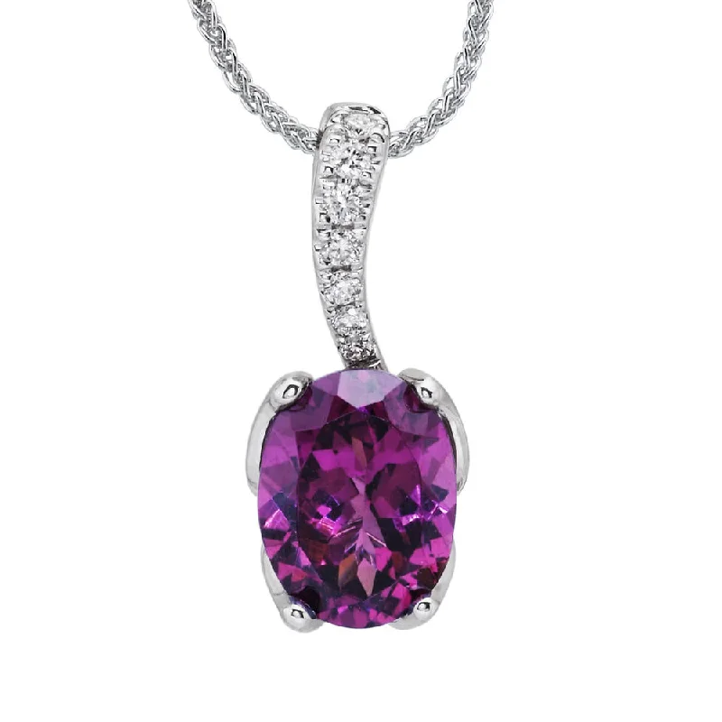 Limited-Stock Jewelry Sale – Once It's Gone, It's Gone Hot Deals 14K White Gold Purple Garnet/Diamond Pendant Limited-Stock Jewelry Sale – Once It's Gone, It's Gone Hot Deals 14K White Gold Purple Garnet/Diamond Pendant
