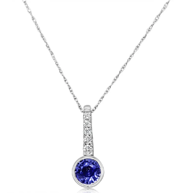 Discounted Luxury Jewelry – Shine Without The Splurge Discount Extravaganza 14K White Gold Sapphire/Diamond Pendant Discounted Luxury Jewelry – Shine Without The Splurge Discount Extravaganza 14K White Gold Sapphire/Diamond Pendant
