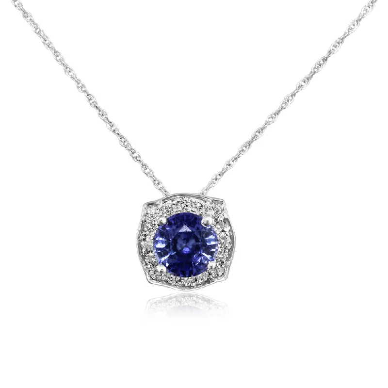Flash Sale On Stunning Jewelry – Don't Miss Out Top Deals 14K White Gold Sapphire/Diamond Pendant Flash Sale On Stunning Jewelry – Don't Miss Out Top Deals 14K White Gold Sapphire/Diamond Pendant