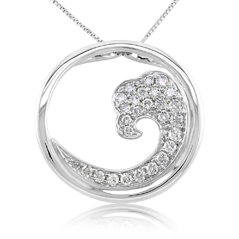 Flash Sale On Stunning Jewelry – Don't Miss Out New Styles Just In 14K White Gold White Diamond Nature Wave 20mm Pendant Flash Sale On Stunning Jewelry – Don't Miss Out New Styles Just In 14K White Gold White Diamond Nature Wave 20mm Pendant