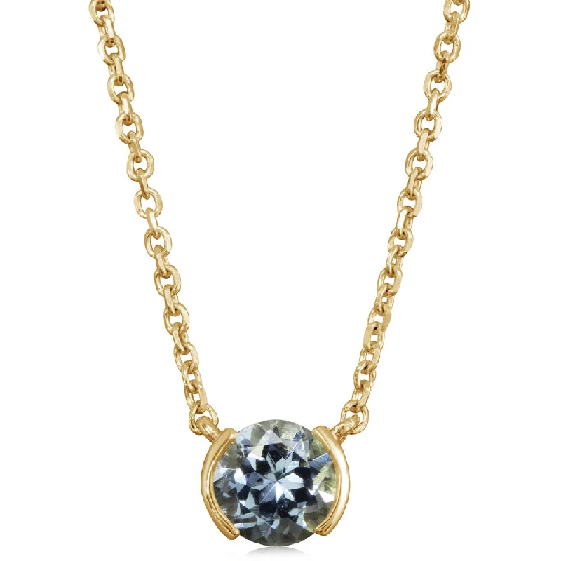 Stunning Jewelry At A Fraction Of The Price Top Deals 14K Yellow Gold Aquamarine Neckpiece Stunning Jewelry At A Fraction Of The Price Top Deals 14K Yellow Gold Aquamarine Neckpiece