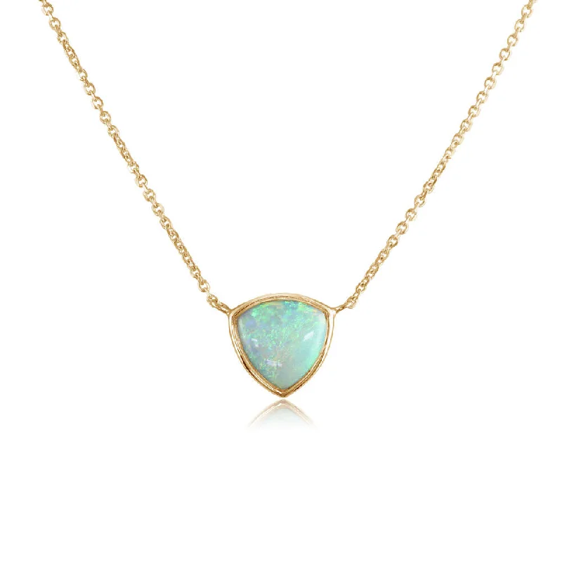 Timeless Elegance, Temporary Discounts – Act Fast Bid Farewell To The Old Season 14K Yellow Gold Australian Opal Neckpiece Timeless Elegance, Temporary Discounts – Act Fast Bid Farewell To The Old Season 14K Yellow Gold Australian Opal Neckpiece