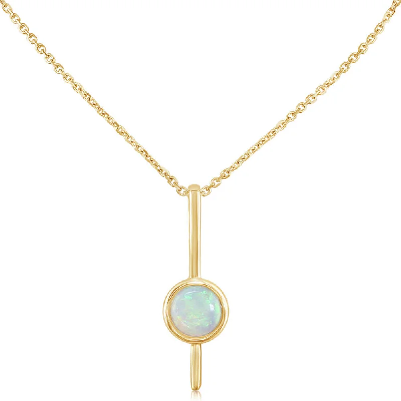 Affordable Elegance – Special Jewelry Sale Now Live Ride The Style Wave 14K Yellow Gold Australian Opal Pendant Affordable Elegance – Special Jewelry Sale Now Live Ride The Style Wave 14K Yellow Gold Australian Opal Pendant