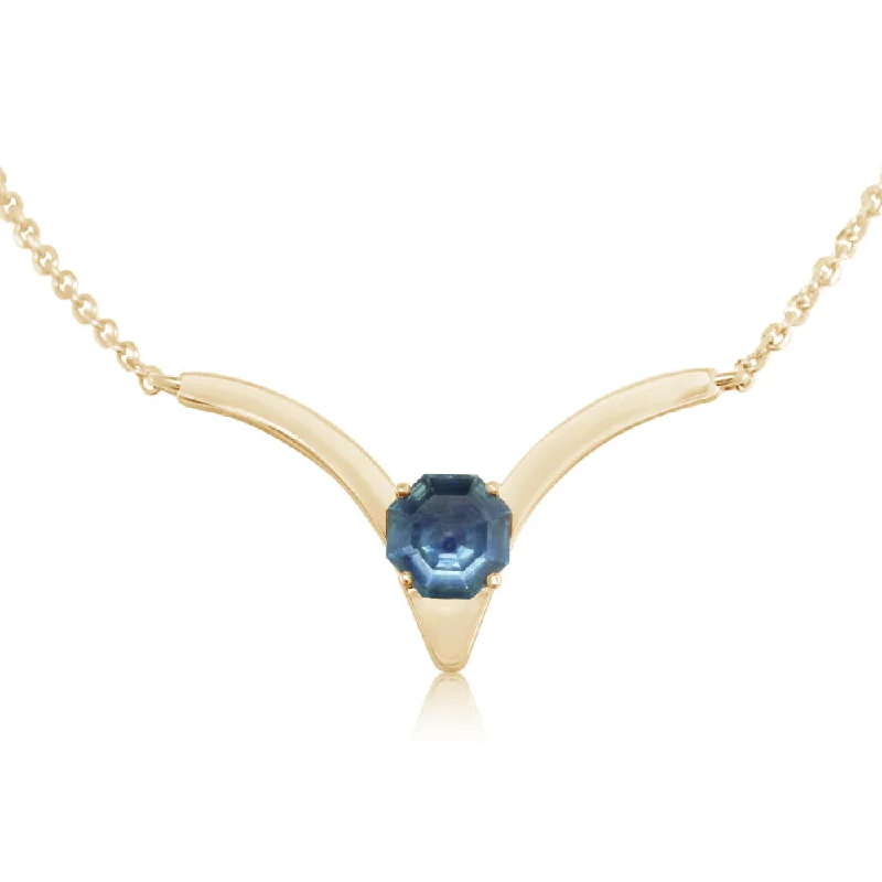Affordable Luxury Jewelry For Every Occasion Best Deals Of The Season 14K Yellow Gold Montana Sapphire Neckpiece Affordable Luxury Jewelry For Every Occasion Best Deals Of The Season 14K Yellow Gold Montana Sapphire Neckpiece