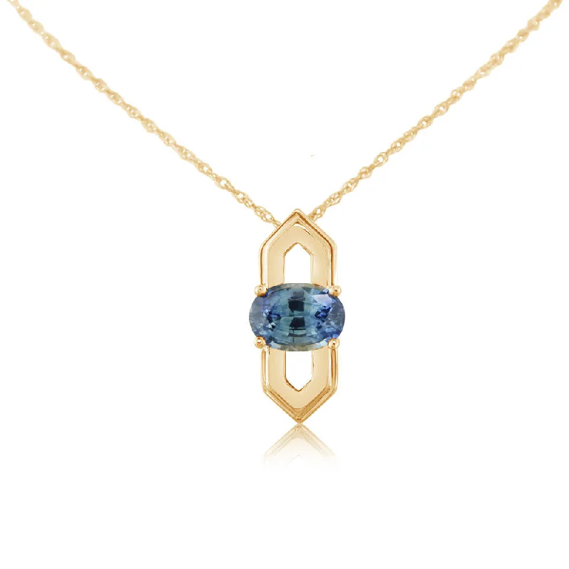 Grab Your Favorite Jewelry At The Lowest Prices Mega Sales 14K Yellow Gold Montana Sapphire Pendant Grab Your Favorite Jewelry At The Lowest Prices Mega Sales 14K Yellow Gold Montana Sapphire Pendant